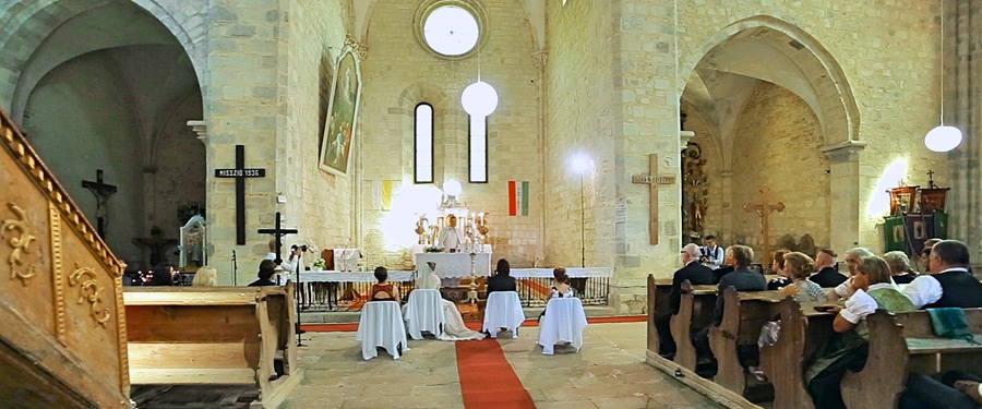 Filmare nunta Ungaria - Ceremonie religioasa nu departe de Eger