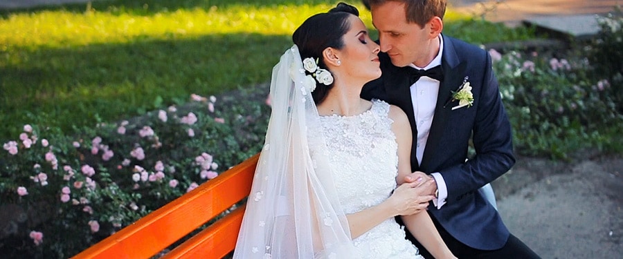 Sedinta video in ziua nuntii cu mirele si mireasa in Satu Mare